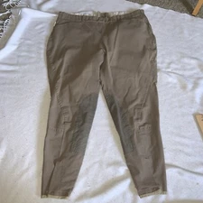 Tailored Sportsman side zip Breeches 1961 MOCHA  Knee Patch 36R TS Cotton