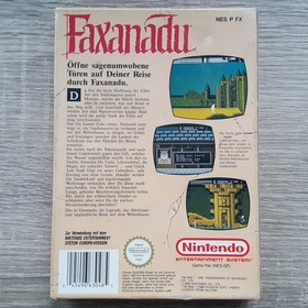 Nintendo NES Spiel Faxanadu in OVP PAL B Game Europa Version
