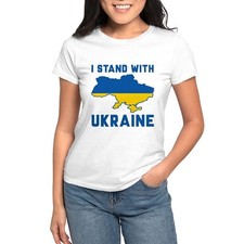 CafePress I Stand With Ukraine Women's T Shirt Women's T-Shirt 904367388