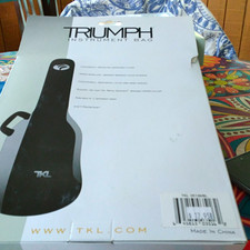 Nowa torba na gitarę basową TKL Triumph Gig Instrument, czarny nylon, pojedyncza, 05136/BL