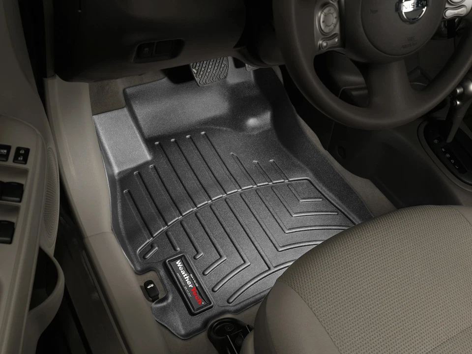 WeatherTech FloorLiner for 2012-2015 Nissan Versa - 1st Row, Black - Image 2 of 4