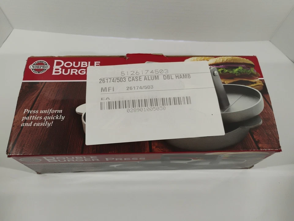 Norpro Nonstick Cast Aluminum Double Hamburger Press - Image 2 of 4