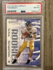 SkyBox 2000 Impact Tom Brady Rookie #27 New England Patriots PSA 8