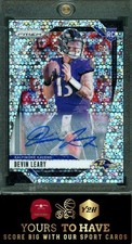 2024 Devin Leary Panini Prizm No Huddle Rookie Disco SLIVER Prizm Auto - Ravens