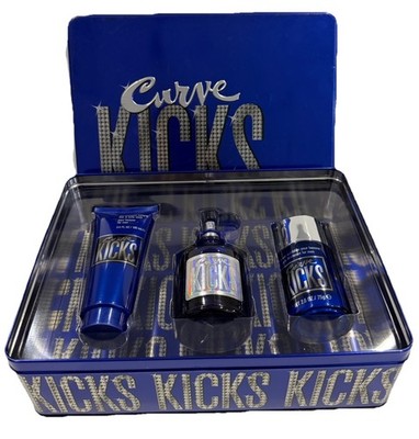 CURVE KICKS by Liz Claiborne set for men(4.2 oz col + 3.4 oz b/w+2.6 oz deo)***