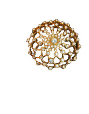 Swarovski Brooch Dome with Crystals Great Condition all stones present swan sign