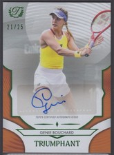 2025 Topps Triumphant Genie Bouchard Auto Orange #/25 #38-A