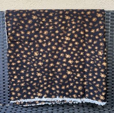 Modern LEOPARD PATTERN black Upholstery Fabric 2 Continuous YARDS 50 W Cotton