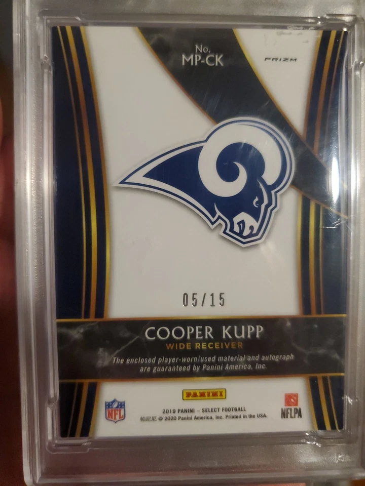 2019 Panini Select RPA Cooper Kupp #MP-CK Tie-Dye Prizm /15 - Image 4 of 4