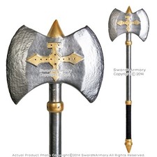 34" Fantasy LARP Foam Hero Axe Latex Video Game Weapon Anime Cosplay Costume