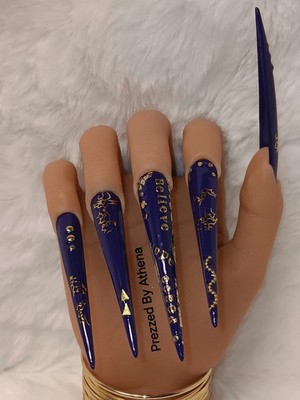 Luxury Handmade Press-On Nails I Reusable I Purple It Is I Stiletto Shape l 5XL