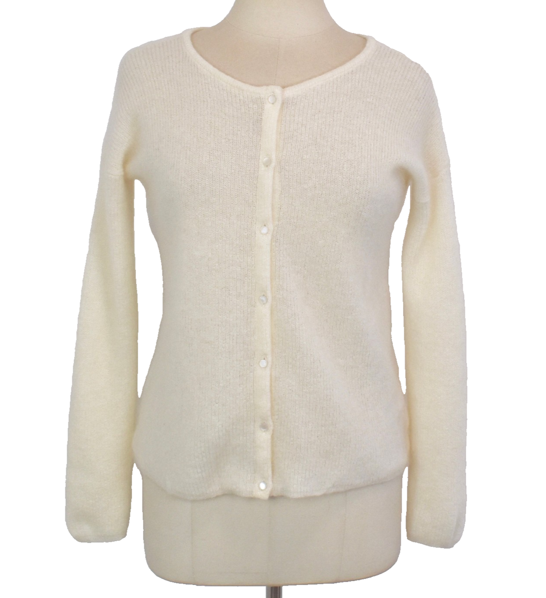 SEZANE GASPARD カーディガン XS クリーム　エクリュ SEZANE Gaspard Cardigan Sweater XXS-XS Ecru/Ivory Soft Mohair