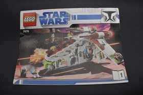 Lego Star Wars Republic Gunship 7676 PLANS *COMPLETE*