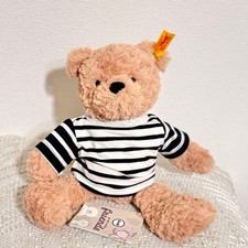 Steiff Teddy Bear Jimmy 25cm Plush with Tag, Removable Outfit, Used
