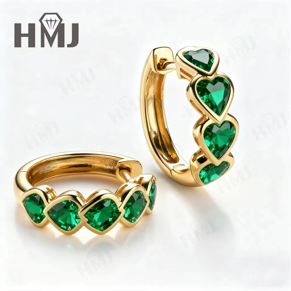OLIVER BONAS Grazia Heart Drop Gold Plated Hoop Earrings in Gold