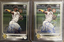 2022 Topps Chrome - Rookie Autographs Rodolfo Castro #RA-RC (AU, RC) Lot Of 2