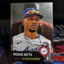 MOOKIE BETTS 2022 Topps Chrome Platinum Anniversary 350 Photo Image Variation SP