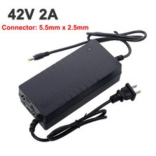 42V 2A Smart Charger DC 5.5x2.5mm Plug for 36V Bicycle Lithium Li-ion Battery