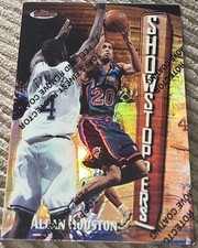Allan Houston 1997-98 Topps Finest Refractor Parallel Card #174 New York Knicks