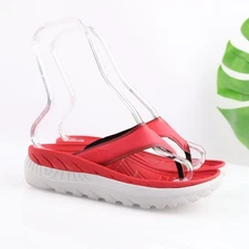 Vionic Womens Restore Recovery Sandals Size 7 Red Thong Toe Post Flip Flop Shoe