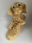 Vintage Atlantic Mold Cocker Spaniel Dog Figurine In Boot, 7” Tall, Rare, Read — photo 1