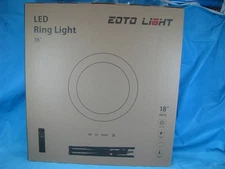 EOTO LIGHT 18 Inch LED Ring Light Tripod Stand Dimmable AM18 - NEW - FREE SHIP