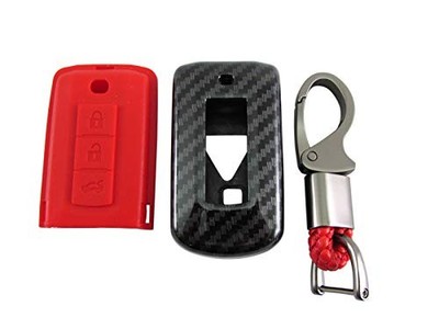 BRIGHTZ eK Wagon B11W Carbon Fiber Smart Key Case Red [KEY-CASE-041] B11 B 11 ek