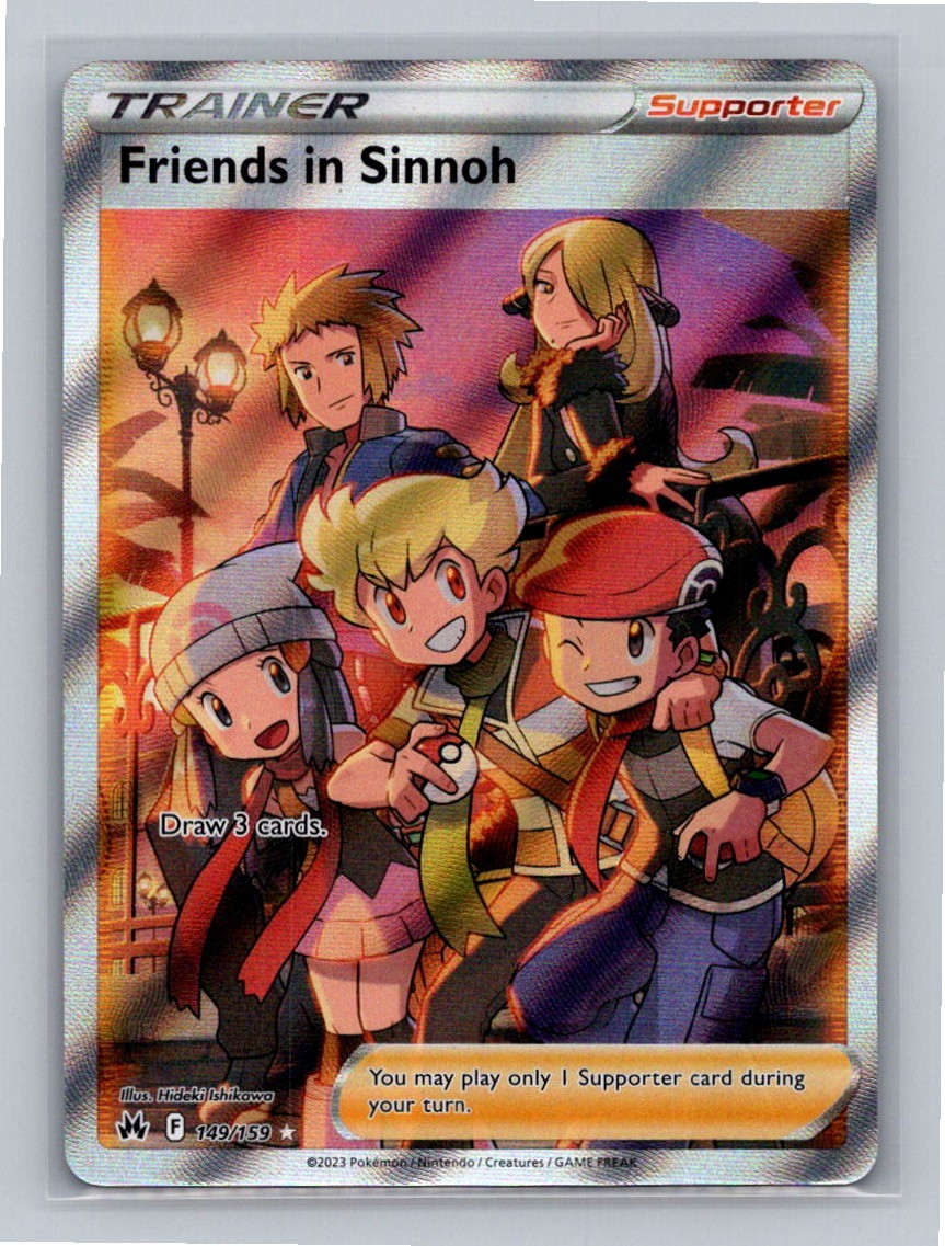 Friends in Sinnoh (Full Art) Ultra Rare Crown Zenith 149/159 NM