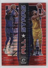 2021 Panini Donruss Optic All-Stars Red Pulsar Prizm Mike Conley Rudy Gobert 7v5