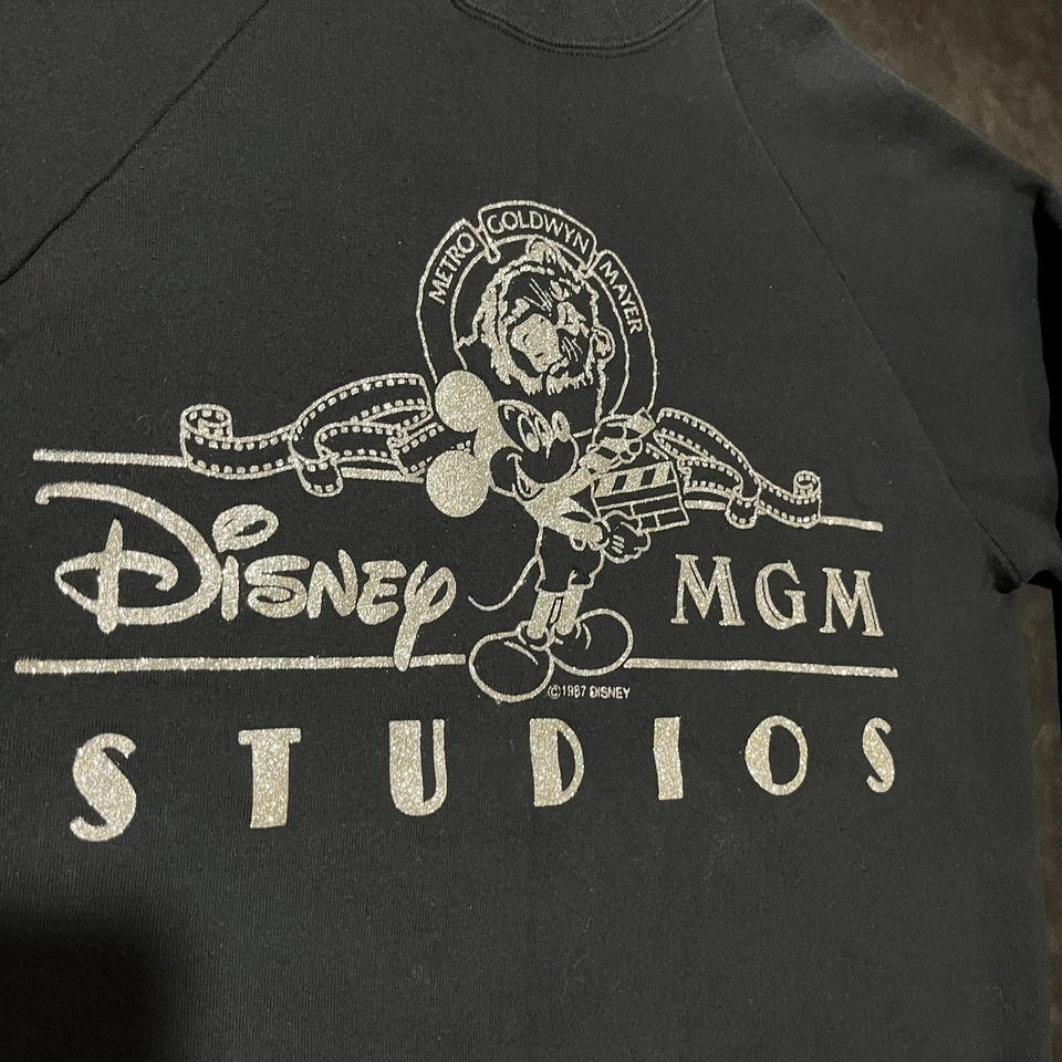 Vintage Disney MGM Studios Sweatshirt Mens Large Crewneck Mickey Mouse 80s USA - Image 3 of 4