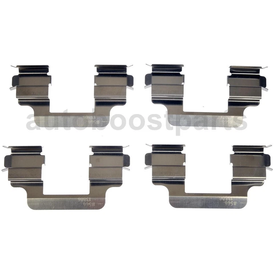 Front Rear Disc Brake Hardware Kit for 2013-2013 Audi A6 Quattro - Image 2 of 4