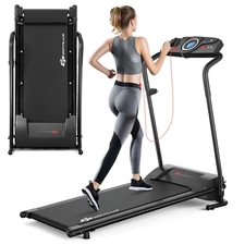 1HP Goplus Electric Treadmill Folding Motorized Running Fitness Machine