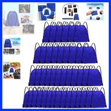 Drawstring Backpack Bulk 42 Pcs String Backpack Drawstring Bags Cinch Bag Sac...