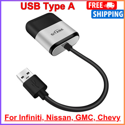 USB Bluetooth 5.3 Car Adapter Compatible for Infiniti, Nissan, GMC, Chevy, Honda