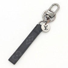 Louis Vuitton Monogram Eclipse Porte Cl s Dragonne Keychain M61950 Used