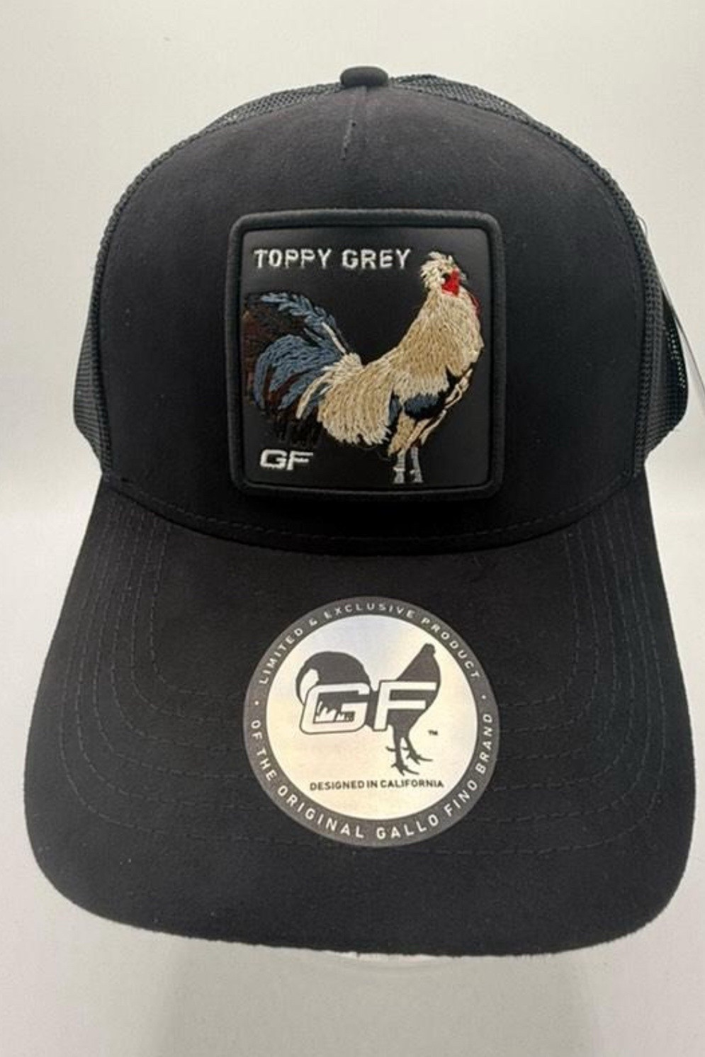 Gallo Fino Black Snapback Hat Gftoppygrey Blk