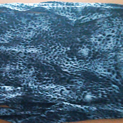 Janina Damen T-Shirt Gr. 46 grau/schwarz Leopard Tiermuster Langarm Basic