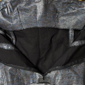 Guess Jeans Metallic Black Corset Style Bustier Top - Medium