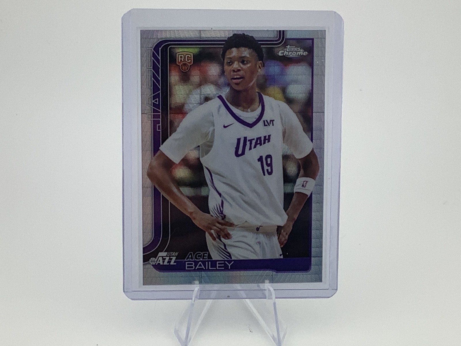 ACE BAILEY Rookie 2025 Topps Chrome Pulsar Refractor Utah Jazz RC #255