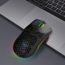 Wireless Gaming Mouse 3-Mode BT 5.3  2.4G  Colourful LED 800-3600 IPTY