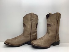 BOYS ARIAT COBWOY SQ TOE BROWN BOOTS SIZE 3.5