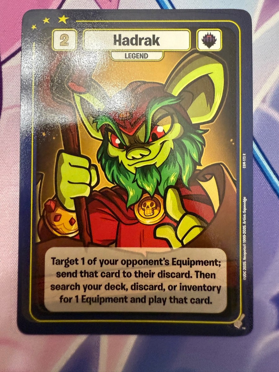 Neopets Battledome TCG Champions of Meridell Hadrak R | eBay