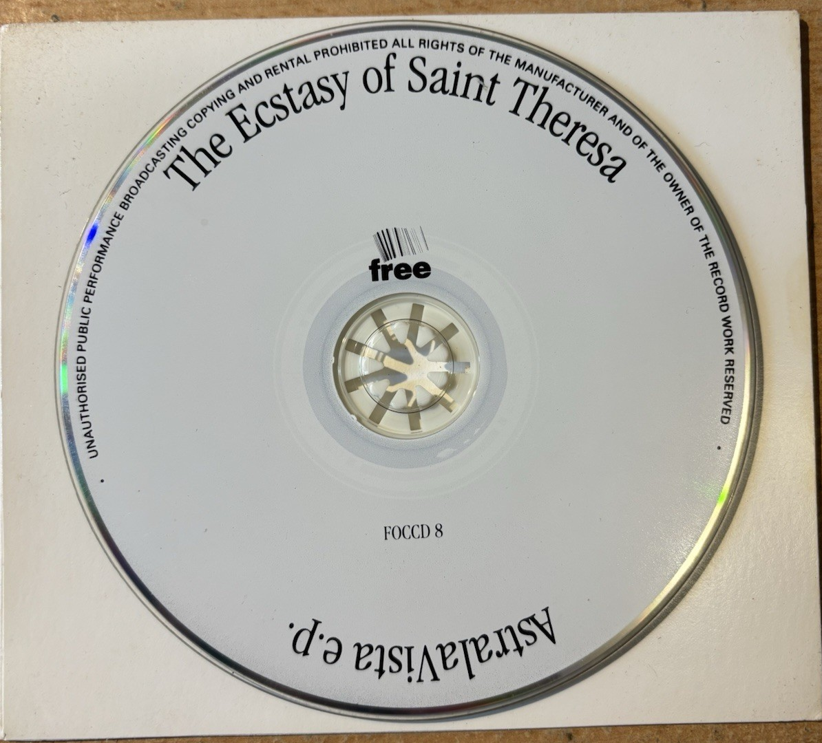 THE ECSTASY OF SAINT THERESA * ASTRALAVISTA E.P. * CD EP FREE