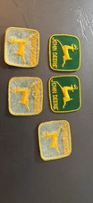 Lot Of 5 - JOHN DEERE Embroidered Iron/Sew On Patches 1 3/4” X 1  1/4”