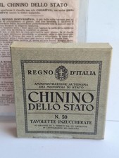Military Kingdom of Italy WW2 Package of CHININO for Royal Army Troops 1943