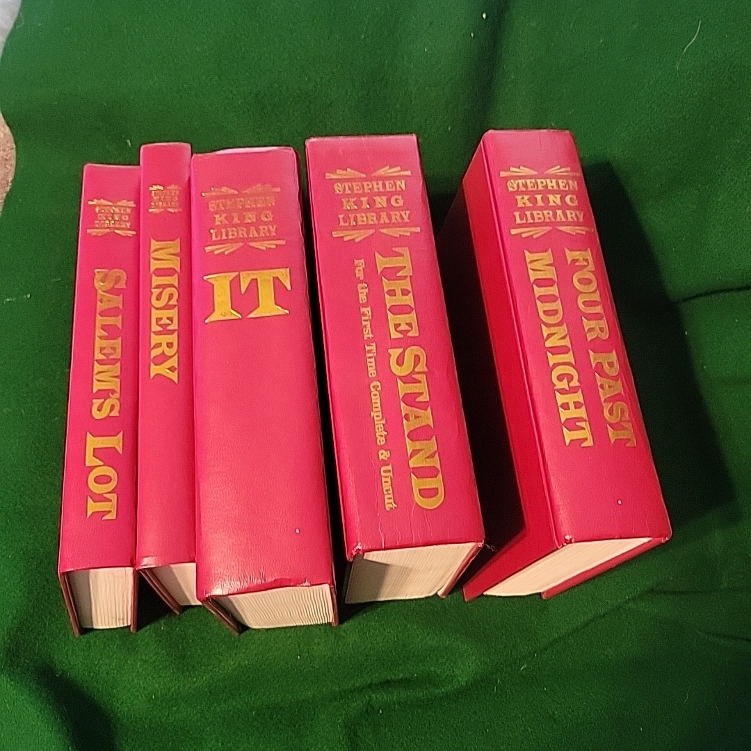 Stephen King Library CollectionSalem’s Lo, MiseryIT, The Stand, 4 Past Midnight