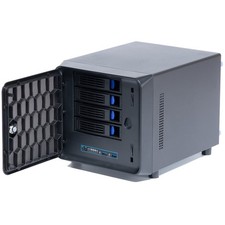4 1 Bay DIY NAS Case, 2.5"/3.5" Tray, ITX, Flex PSU, USB 3.0, Hot Swap, Priva...