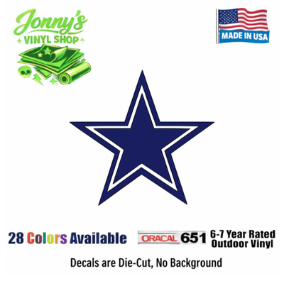 #ad Dallas Cowboys Star Vinyl Decal Car Sticker for Walls Cornhole Boards $2.95