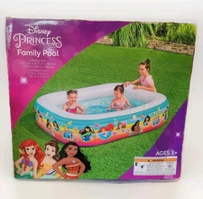 Disney Princess Family Inflatable Swimming Pool 6'7" x 57.5" New In Box