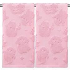 2 Pack Ghost Hand Towels Halloween Bathroom Towels